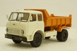 Маз-503Б самосвал белый/оранжевый, Н756, Наш Автопром 1:43