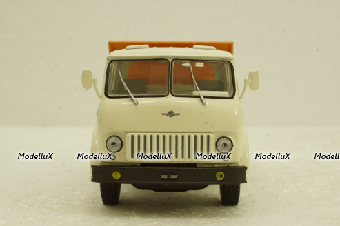 Маз-503Б самосвал белый/оранжевый, Н756, Наш Автопром 1:43