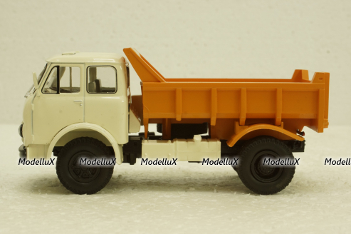 Маз-503Б самосвал белый/оранжевый, Н756, Наш Автопром 1:43