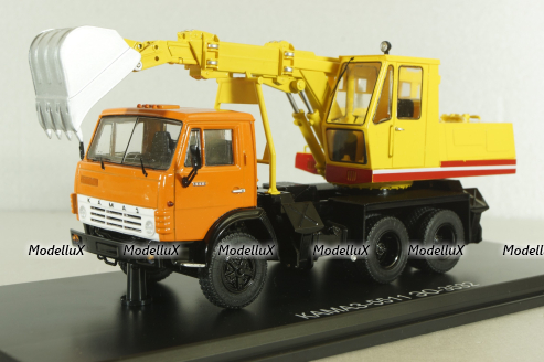 Камаз-5511, экскаватор ЭO-3532, SSM1455, SSM 1:43