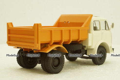 Маз-503Б самосвал белый/оранжевый, Н756, Наш Автопром 1:43