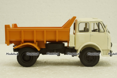 Маз-503Б самосвал белый/оранжевый, Н756, Наш Автопром 1:43