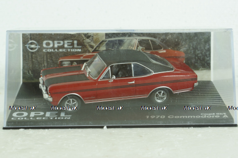 Opel Commadore A, Coupe GS/E 1970, red, Altaya 1:43