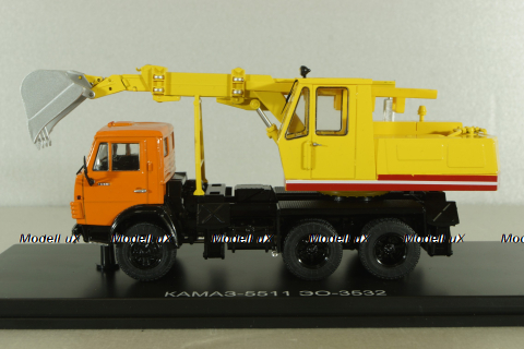 Камаз-5511, экскаватор ЭO-3532, SSM1455, SSM 1:43