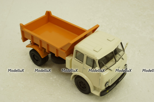 Маз-503Б самосвал белый/оранжевый, Н756, Наш Автопром 1:43