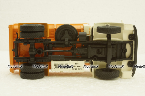 Маз-503Б самосвал белый/оранжевый, Н756, Наш Автопром 1:43