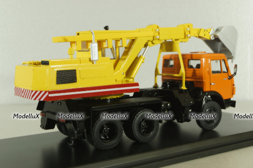 Камаз-5511, экскаватор ЭO-3532, SSM1455, SSM 1:43