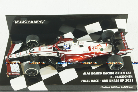 Alfa Romeo Racing Orlen C41 Antonio Giovinazzi Final Race  Abu Dhabi GP 2021, 417212399, Minichamps 1:43