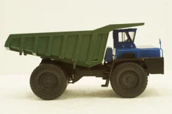 Белаз-548А карьерный самосвал, синий/зеленый, Н008, Наш Автопром 1:43