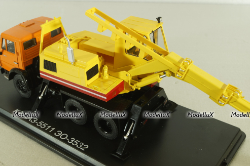 Камаз-5511, экскаватор ЭO-3532, SSM1455, SSM 1:43