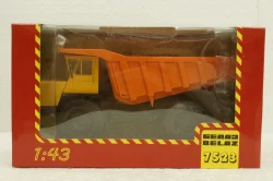 Белаз-7523 карьерный самосвал, желтый/орнжевый, Н009, Наш Автопром 1:43