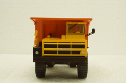 Белаз-7523 карьерный самосвал, желтый/орнжевый, Н009, Наш Автопром 1:43