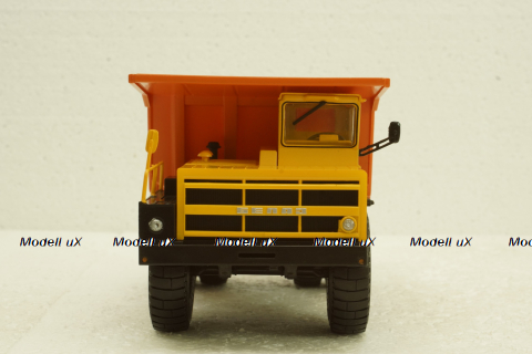 Белаз-7523 карьерный самосвал, желтый/орнжевый, Н009, Наш Автопром 1:43