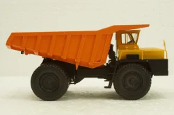 Белаз-7523 карьерный самосвал, желтый/орнжевый, Н009, Наш Автопром 1:43