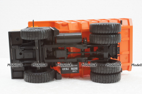 Белаз-7523 карьерный самосвал, желтый/орнжевый, Н009, Наш Автопром 1:43
