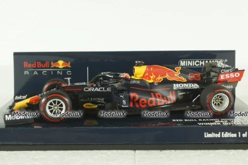 Red Bull Racing Honda RB16B - Max Verstappen - Winner Dutch GP 2021, 410211433, Minichamps 1:43