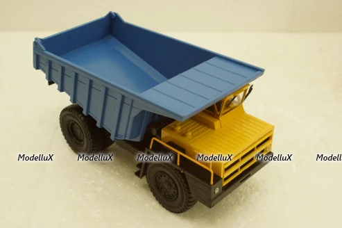 Белаз-7527 карьерный самосвал, желтый/синий, Н012, Наш Автопром 1:43