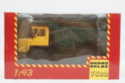 Белаз-7522 карьерный самосвал, желтый/зеленый, Н003, Наш Автопром 1:43