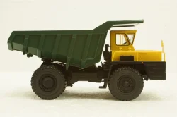 Белаз-7522 карьерный самосвал, желтый/зеленый, Н003, Наш Автопром 1:43