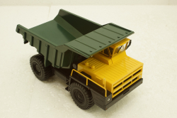 Белаз-7522 карьерный самосвал, желтый/зеленый, Н003, Наш Автопром 1:43
