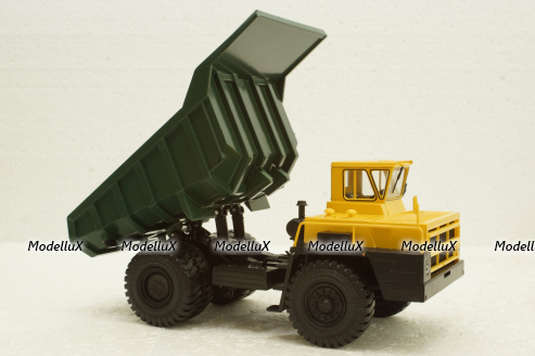 Белаз-7522 карьерный самосвал, желтый/зеленый, Н003, Наш Автопром 1:43