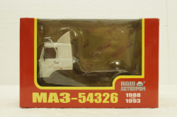 Маз-54326 тягач 1989 белый, Н709, Наш Автопром 1:43