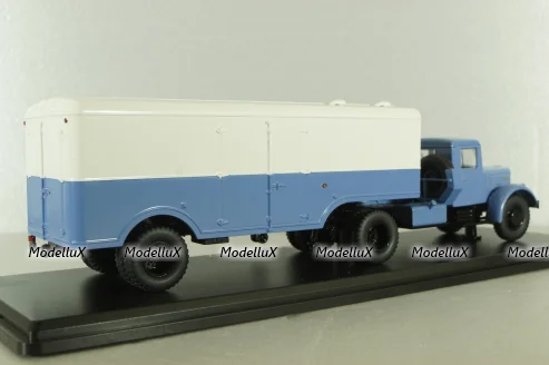 Маз-200В с п/прицепом Маз-5217 голуб/белый, SSM7018, SSM 1:43