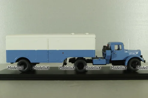 Маз-200В с п/прицепом Маз-5217 голуб/белый, SSM7018, SSM 1:43