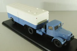 Маз-200В с п/прицепом Маз-5217 голуб/белый, SSM7018, SSM 1:43