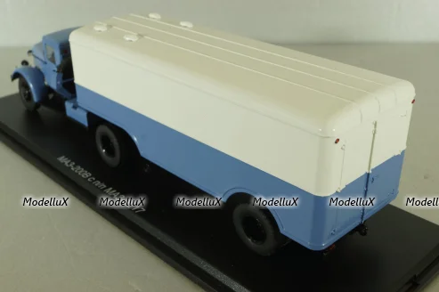 Маз-200В с п/прицепом Маз-5217 голуб/белый, SSM7018, SSM 1:43