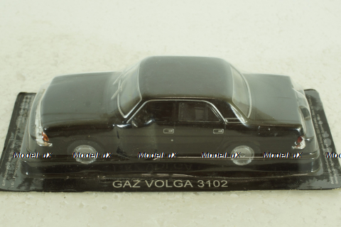 Газ-3102 Волга, черная,  Автолегенды СССР №35 1:43 с журналом! (ДЕФЕКТ)