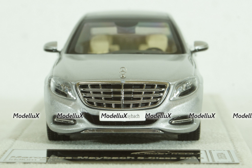 Mercedes-Maybach S600, (W222) 2016, S-Class, iridium silver, 420103, Almost Real 1:43