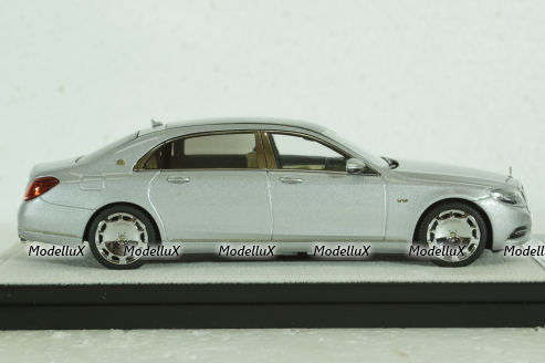 Mercedes-Maybach S600, (W222) 2016, S-Class, iridium silver, 420103, Almost Real 1:43