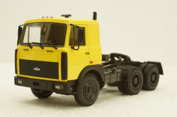 Маз-64224 тягач 1989г, желтый Н799, Наш Автопром 1:43