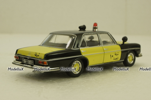 Mercedes-Benz 300 SEL 6.3 (W108), Police Kuwait 1968, yellow/black, Полицейские машины мира #79, Deagostini, 1:43