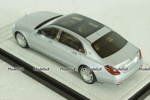 Mercedes-Maybach S600, (W222) 2016, S-Class, iridium silver, 420103, Almost Real 1:43