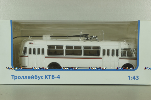 КТБ-4 (Киев-4) 1963, белый/красный, Советский автобус 1:43 Уценка!