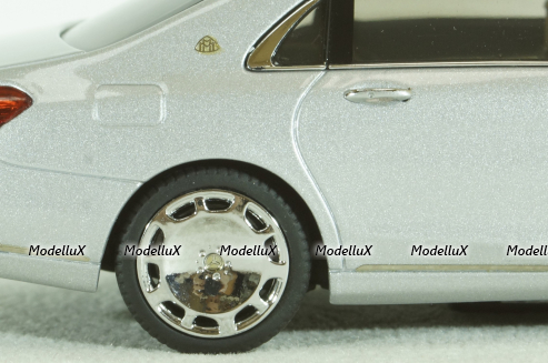 Mercedes-Maybach S600, (W222) 2016, S-Class, iridium silver, 420103, Almost Real 1:43