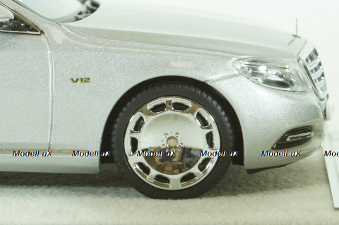 Mercedes-Maybach S600, (W222) 2016, S-Class, iridium silver, 420103, Almost Real 1:43