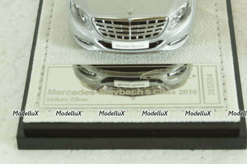 Mercedes-Maybach S600, (W222) 2016, S-Class, iridium silver, 420103, Almost Real 1:43