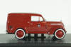 Renault Juvaquatre Fourgonette Fire department Paris  1953 red, Hachette 1:43
