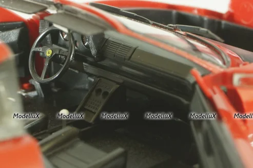 Ferrari 348 TS targa 1989, red, Herpa 1:43