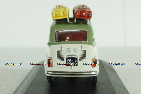 Fiat 600 Multipla van Studer 1959 green/cream white, Altaya 1:43