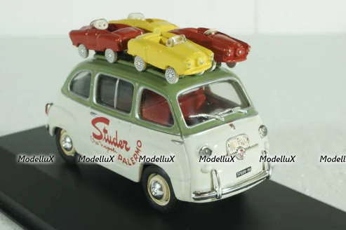 Fiat 600 Multipla van Studer 1959 green/cream white, Altaya 1:43