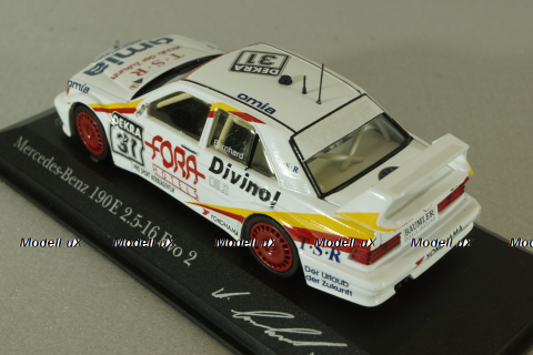 Mercedes 190E 2.5-16 EVO 2 (W201), DTM 1994, A.Bernhard, white, 4309433131, Minichamps 1:43