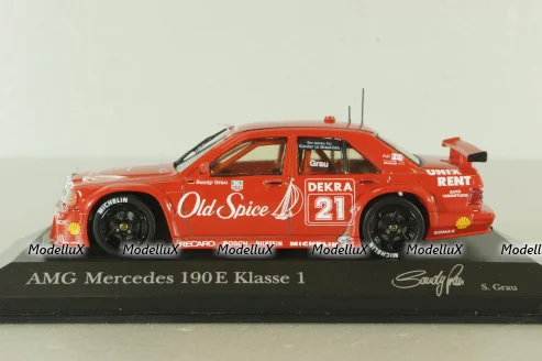 Mercedes 190E AMG Class 1 (W201) , DTM 1994, S.Grau, red, 430943221, Minichamps 1:43
