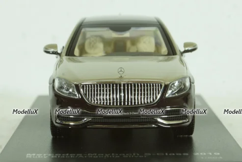 Mercedes-Maybach S-Class, (W222) 2019, black-silver, 420107, Almost Real 1:43