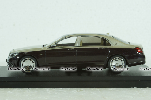 Mercedes-Maybach S-Class, (W222) 2019, black-silver, 420107, Almost Real 1:43