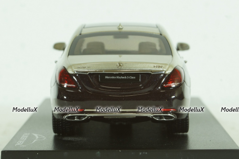 Mercedes-Maybach S-Class, (W222) 2019, black-silver, 420107, Almost Real 1:43
