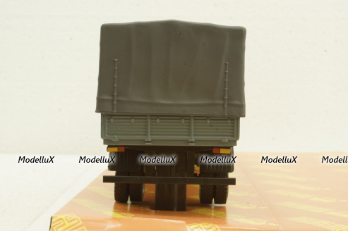 Маз-504В с п/прицепом Маз-9380(1/2) с тентом серый, Н788, Наш Автопром 1:43
